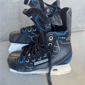 Bauer N77 Black and Blue Ice Skates